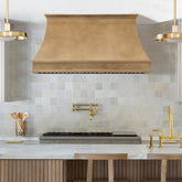 Fobest Custom Curved Brass Range Hood with Apron FSS-639