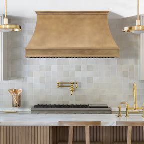 Fobest Custom Curved Brass Range Hood with Apron FSS-639