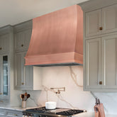 Fobest Custom Copper Range Hood Design for Minimal Modern Kicthen FCP-368