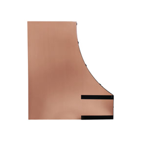 Fobest Custom Copper Range Hood with Oil Rubbed Bronze Straps FCP-367