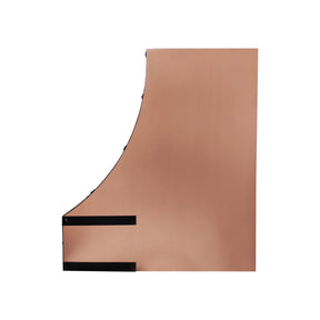 Fobest Custom Copper Range Hood with Oil Rubbed Bronze Straps FCP-367