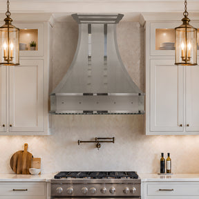 Fobest Custom Curved Stainless Steel Kitchen Hood with Cornered Crown FSS-111