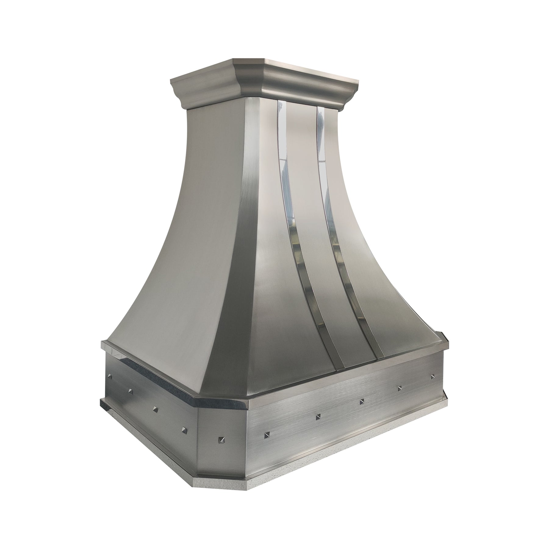 Fobest Custom Curved Stainless Steel Kitchen Hood with Cornered Crown FSS-111