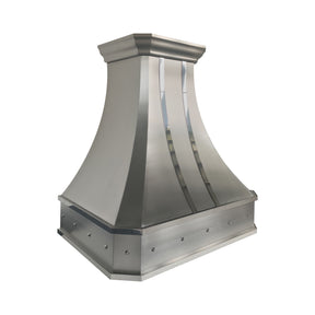 Fobest Custom Curved Stainless Steel Kitchen Hood with Cornered Crown FSS-111