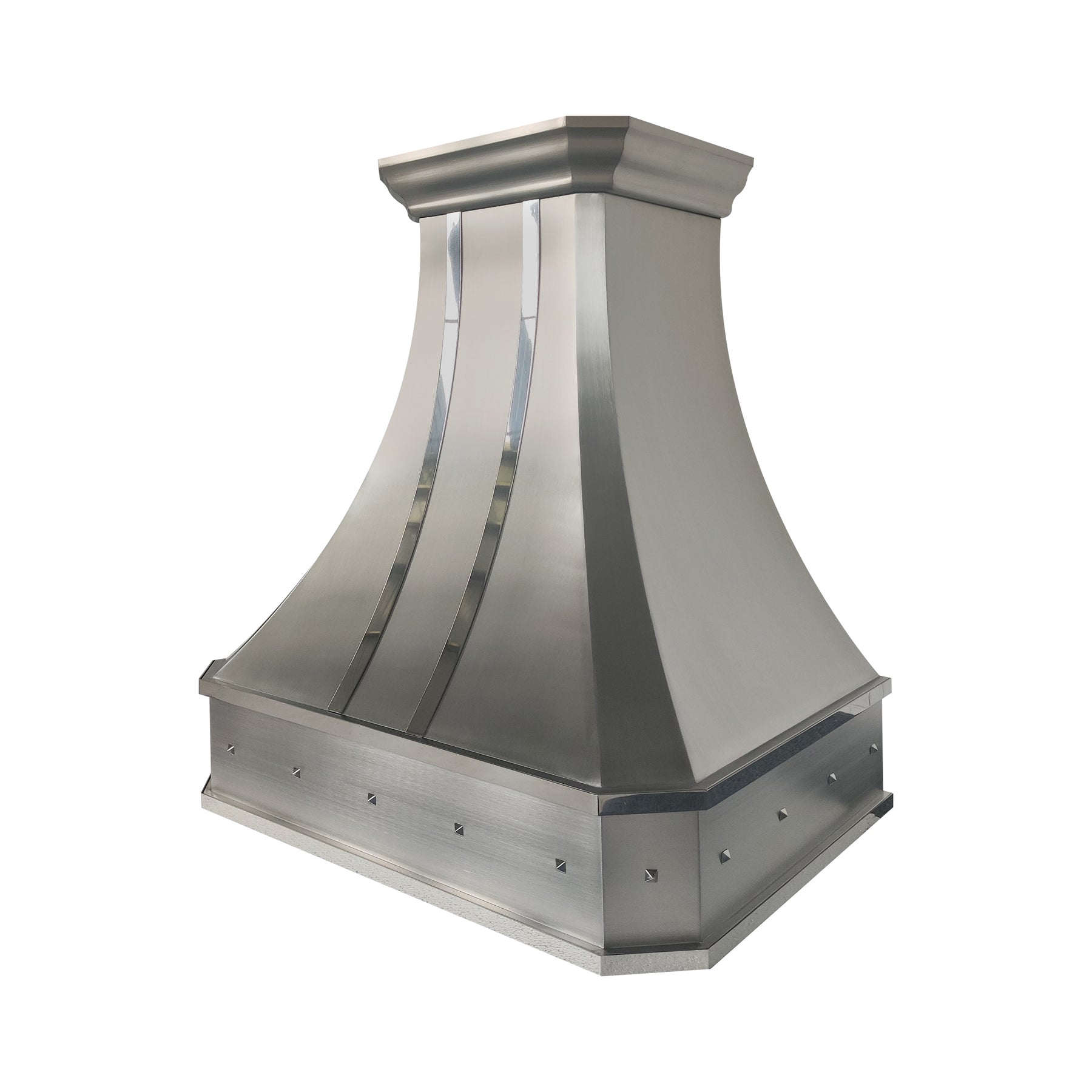 Fobest Custom Curved Stainless Steel Kitchen Hood with Cornered Crown FSS-111