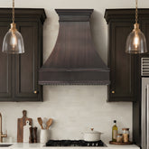Fobest Custom Dark Antique Copper Metal Range Hood FCP-381