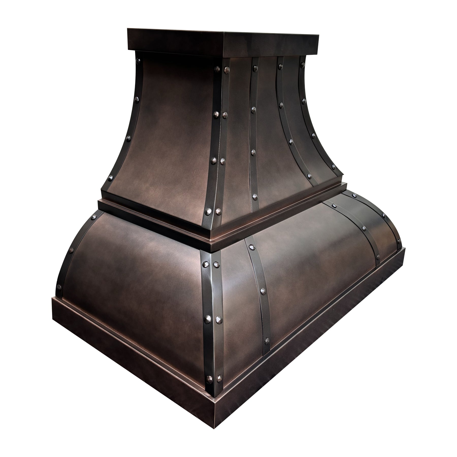 Fobest Custom Dark Copper Bell Range Hood for Modern Rustic Kitchens FCP-340