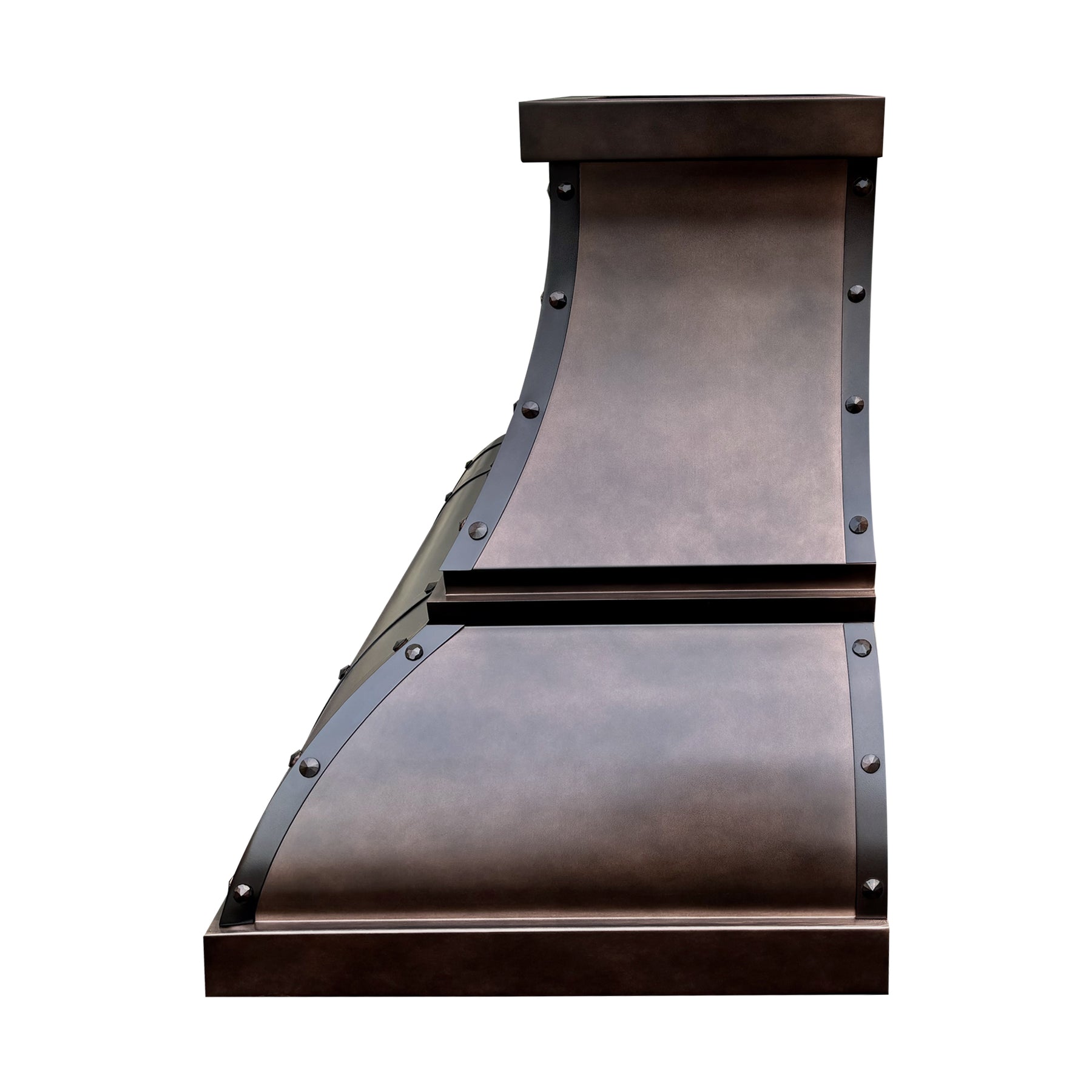 Fobest Custom Dark Copper Bell Range Hood for Modern Rustic Kitchens FCP-340