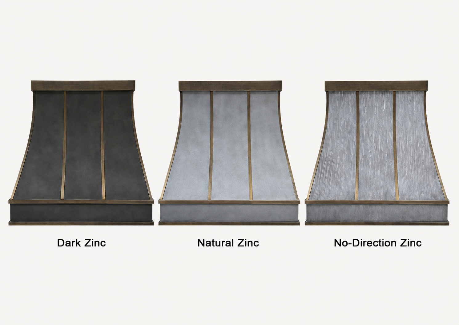 Fobest Custom Dark Zinc Range Hood with Retro Accents FSS-555