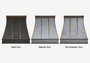 Fobest Custom Dark Zinc Range Hood with Retro Accents FSS-555
