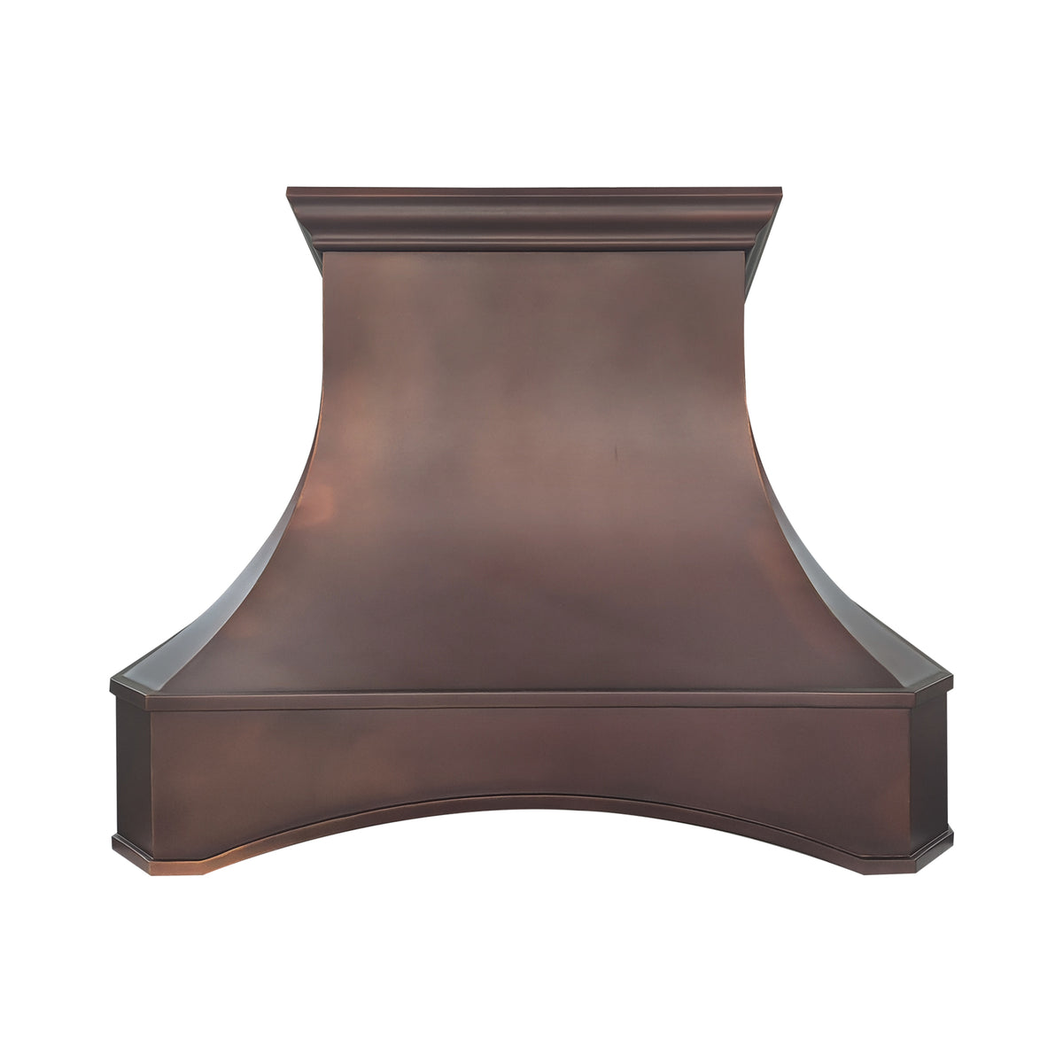 Fobest Custom Fire Copper Range Hood with Arched Design  FCP-379