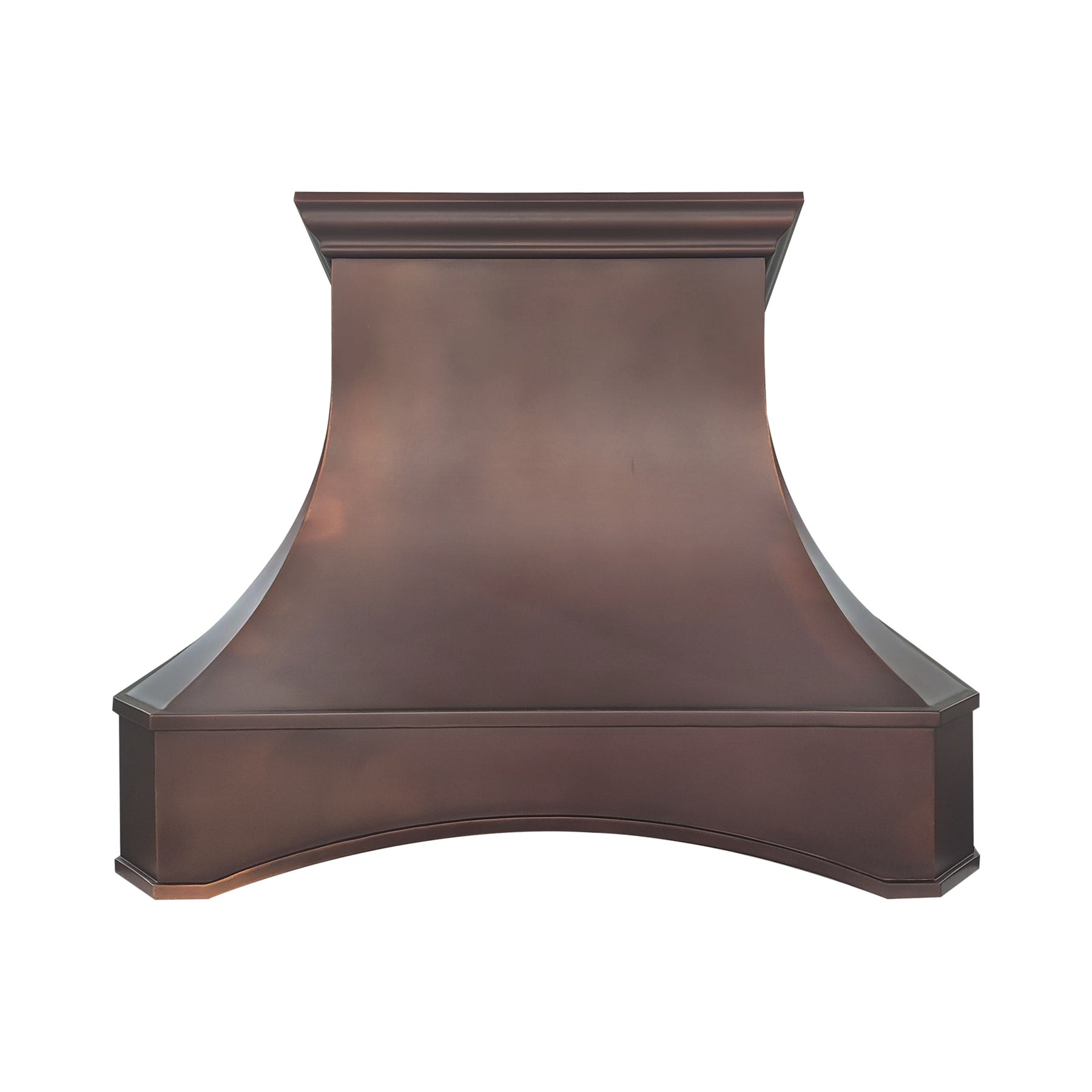 Fobest Custom Fire Copper Range Hood with Arched Design  FCP-379