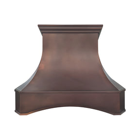 Fobest Custom Fire Copper Range Hood with Arched Design  FCP-379