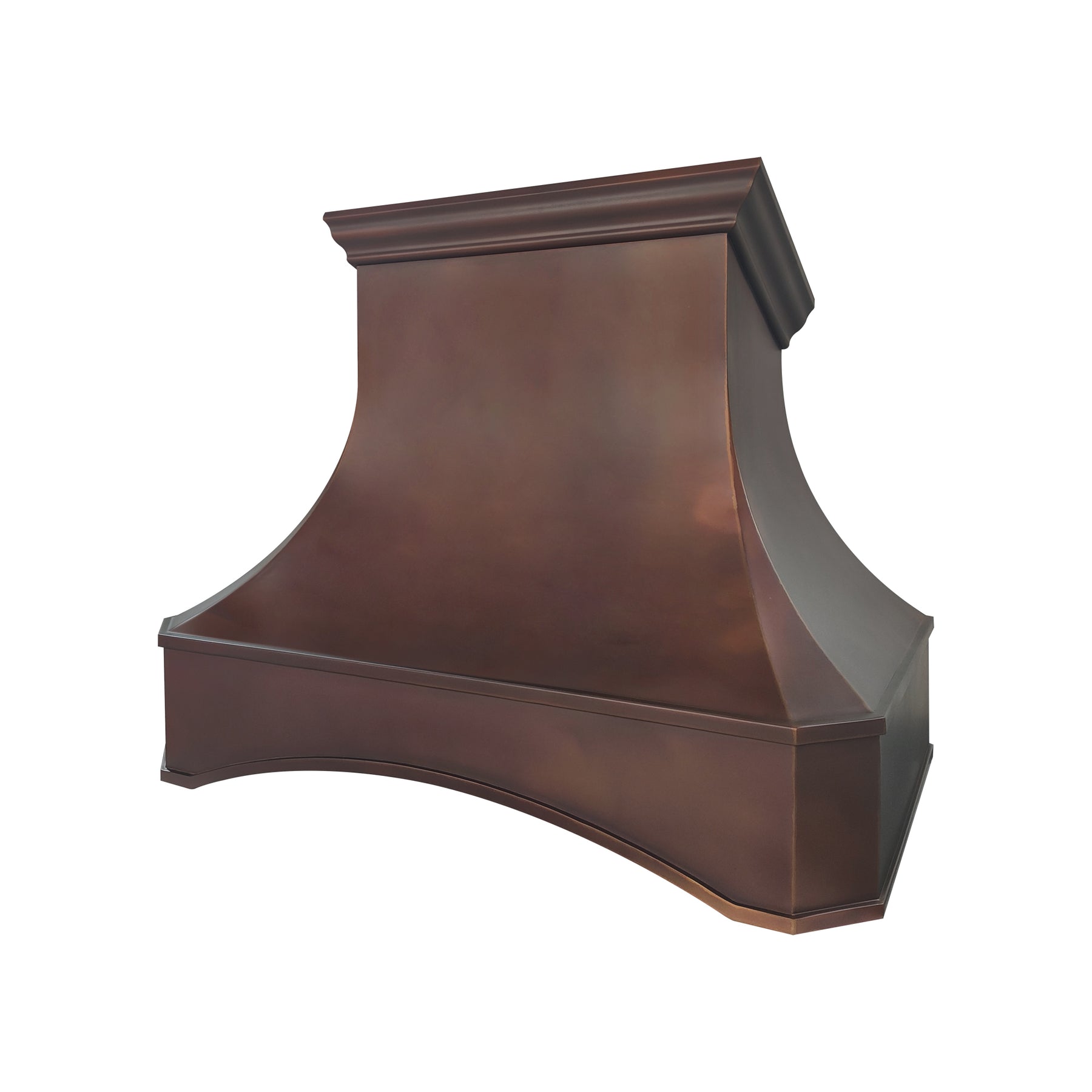 Fobest Custom Fire Copper Range Hood with Arched Design  FCP-379