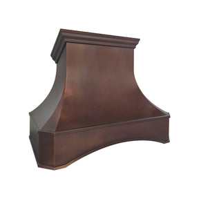 Fobest Custom Fire Copper Range Hood with Arched Design  FCP-379