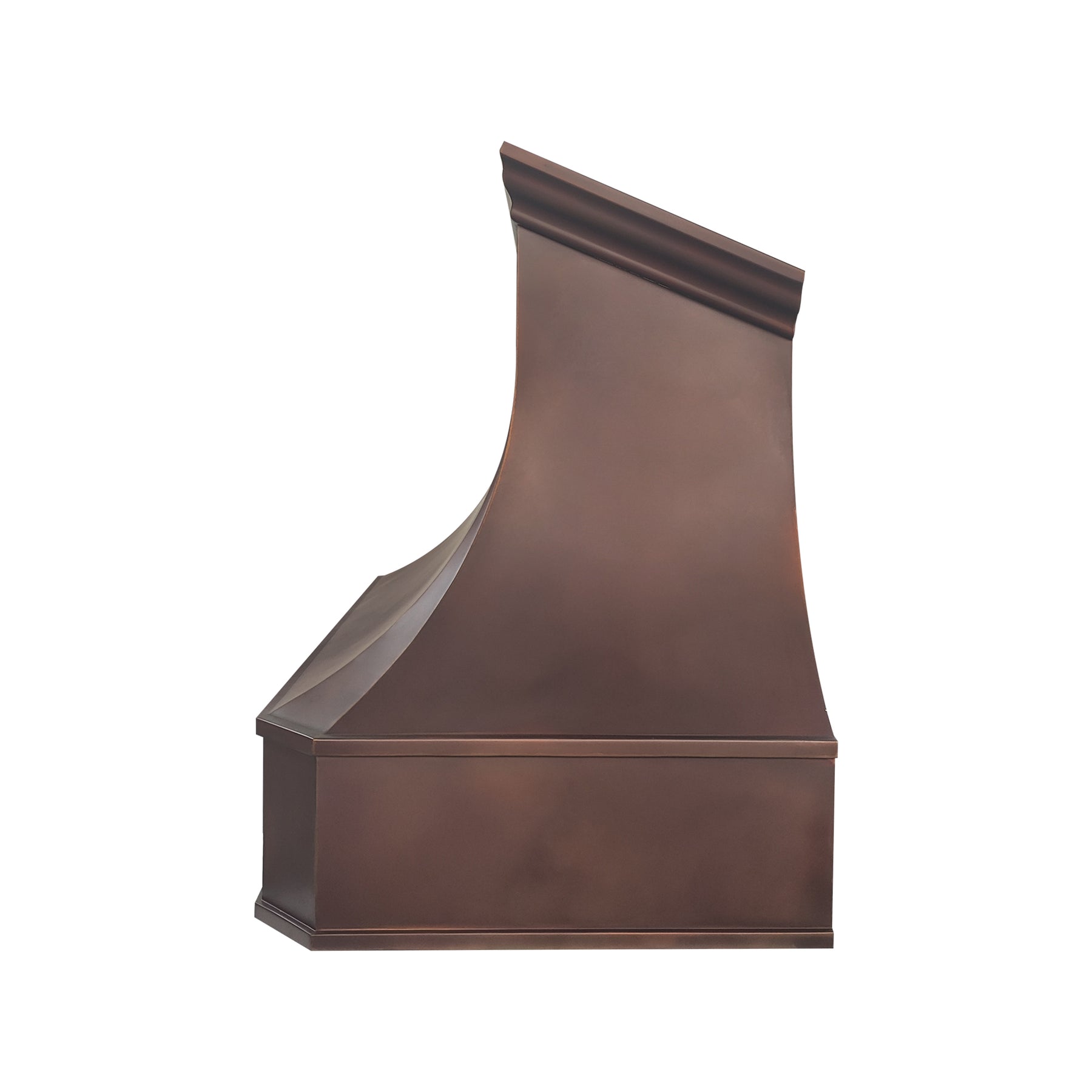 Fobest Custom Fire Copper Range Hood with Arched Design  FCP-379