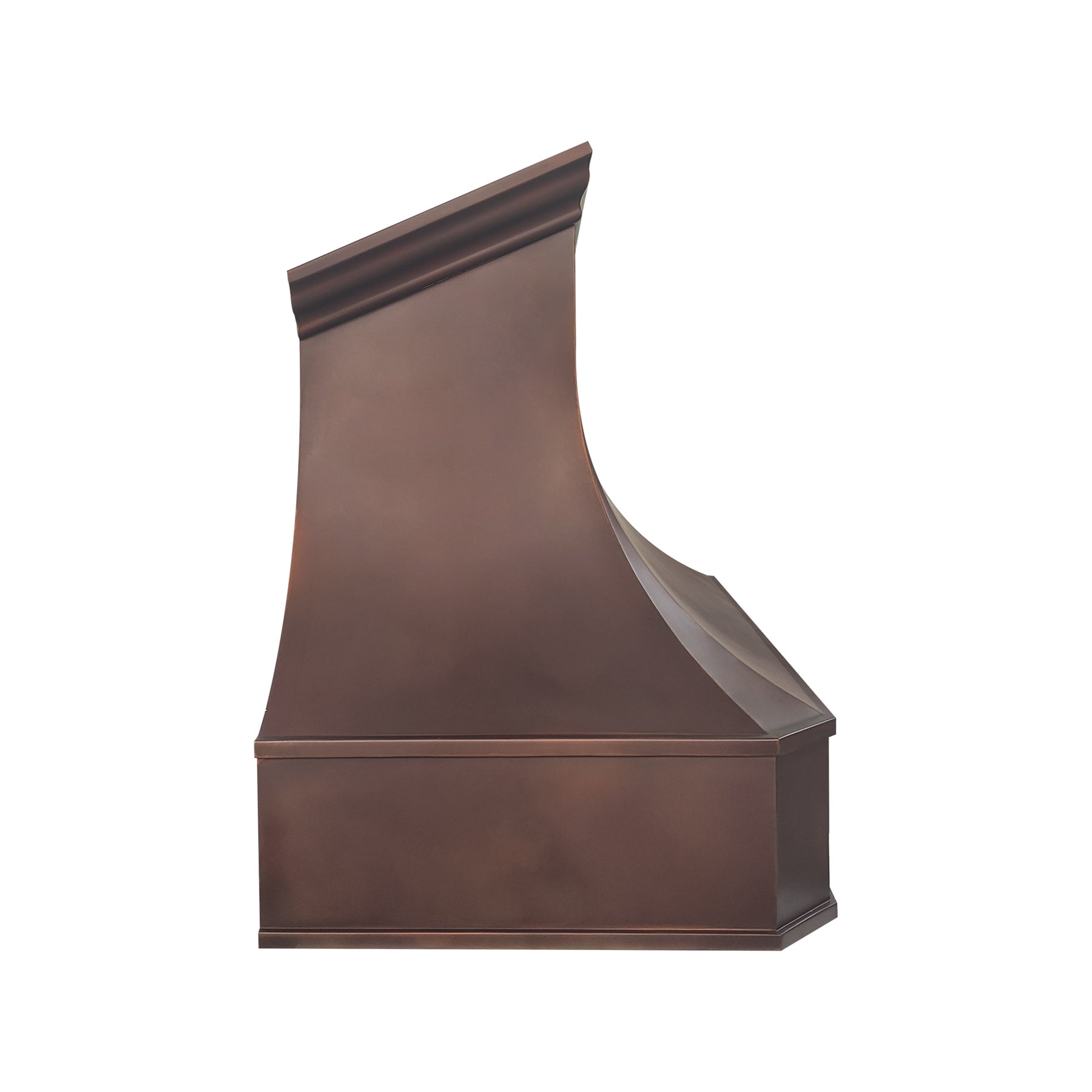 Fobest Custom Fire Copper Range Hood with Arched Design  FCP-379