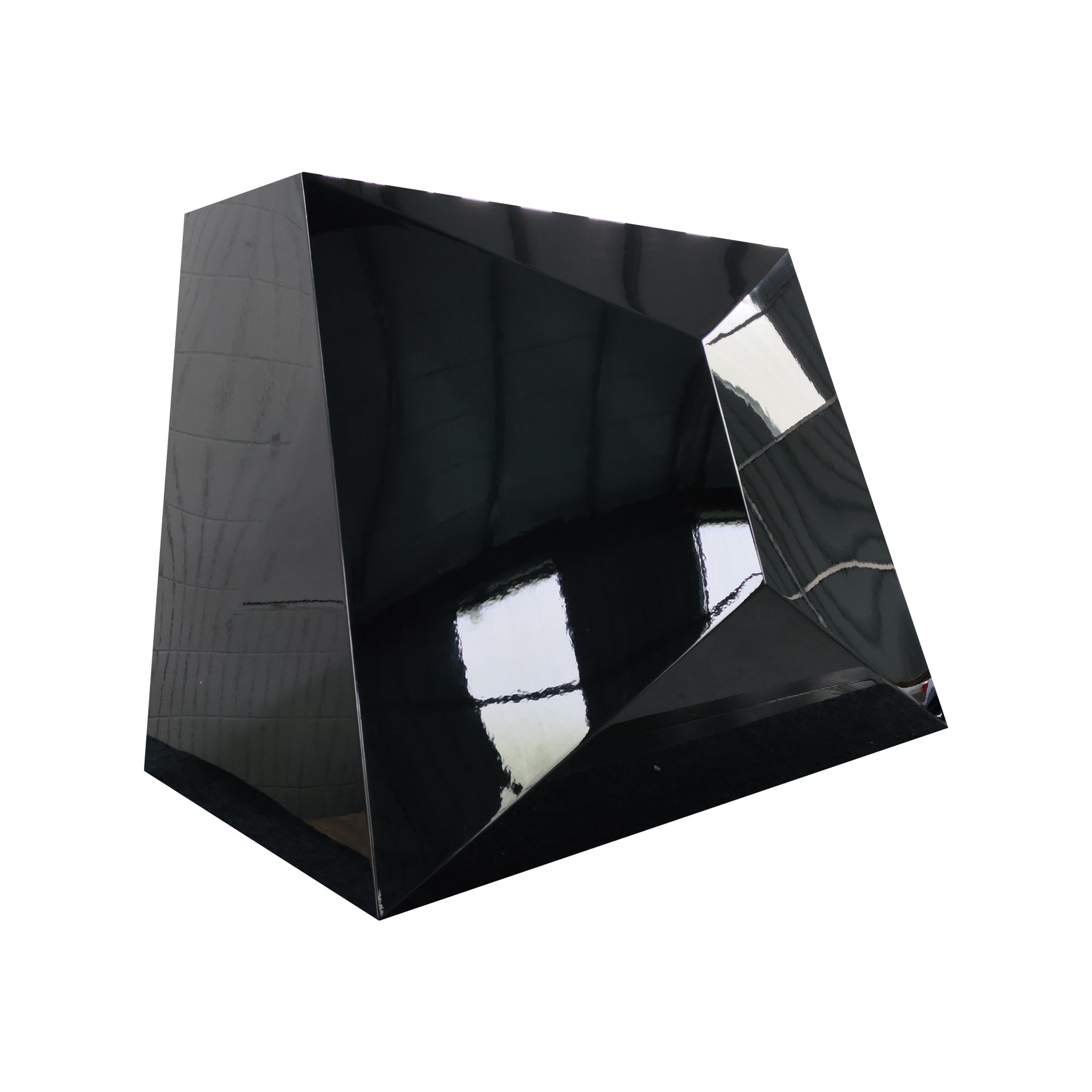 Fobest Custom Geometric Range Hood in Glossy Black FSS-664