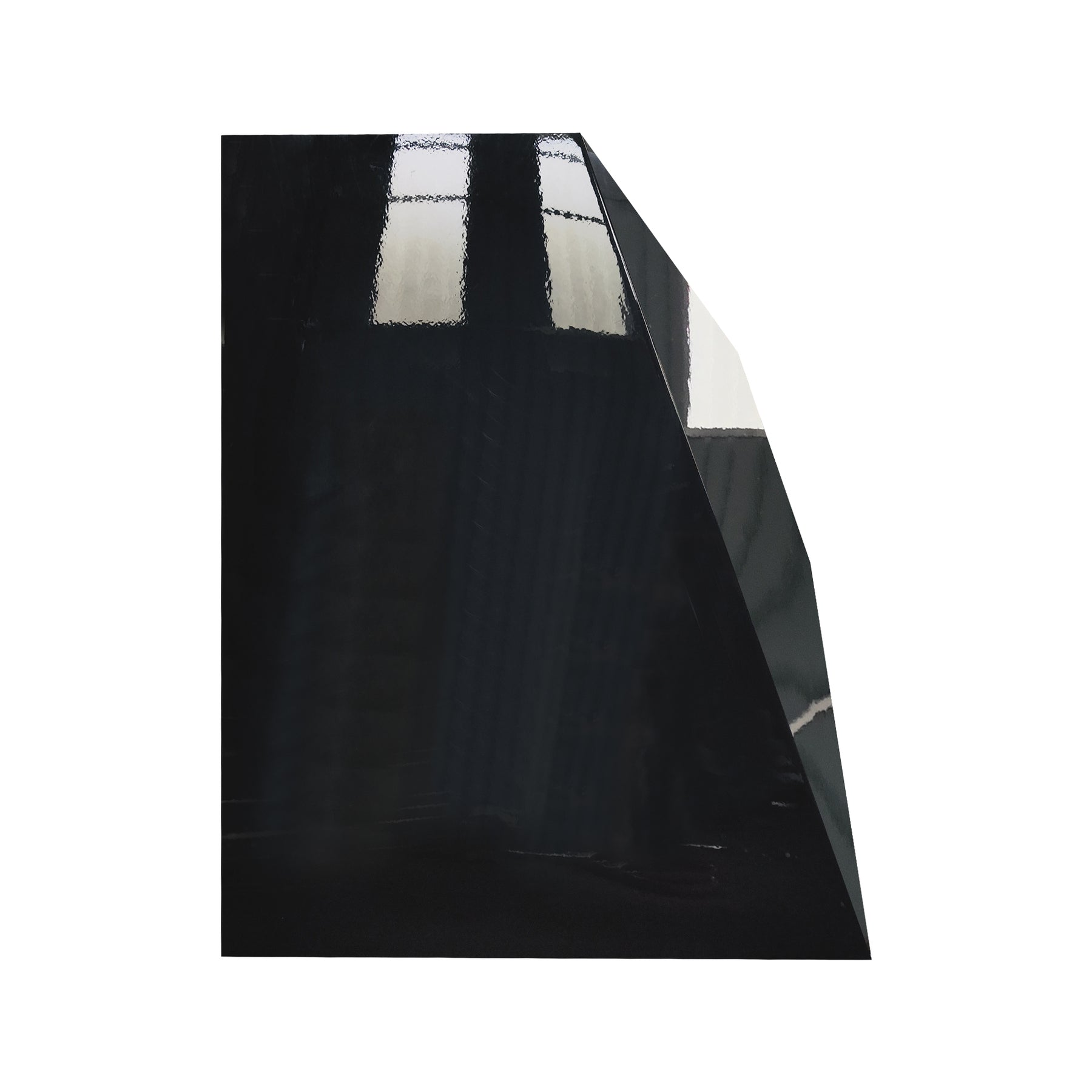 Fobest Custom Geometric Range Hood in Glossy Black FSS-664