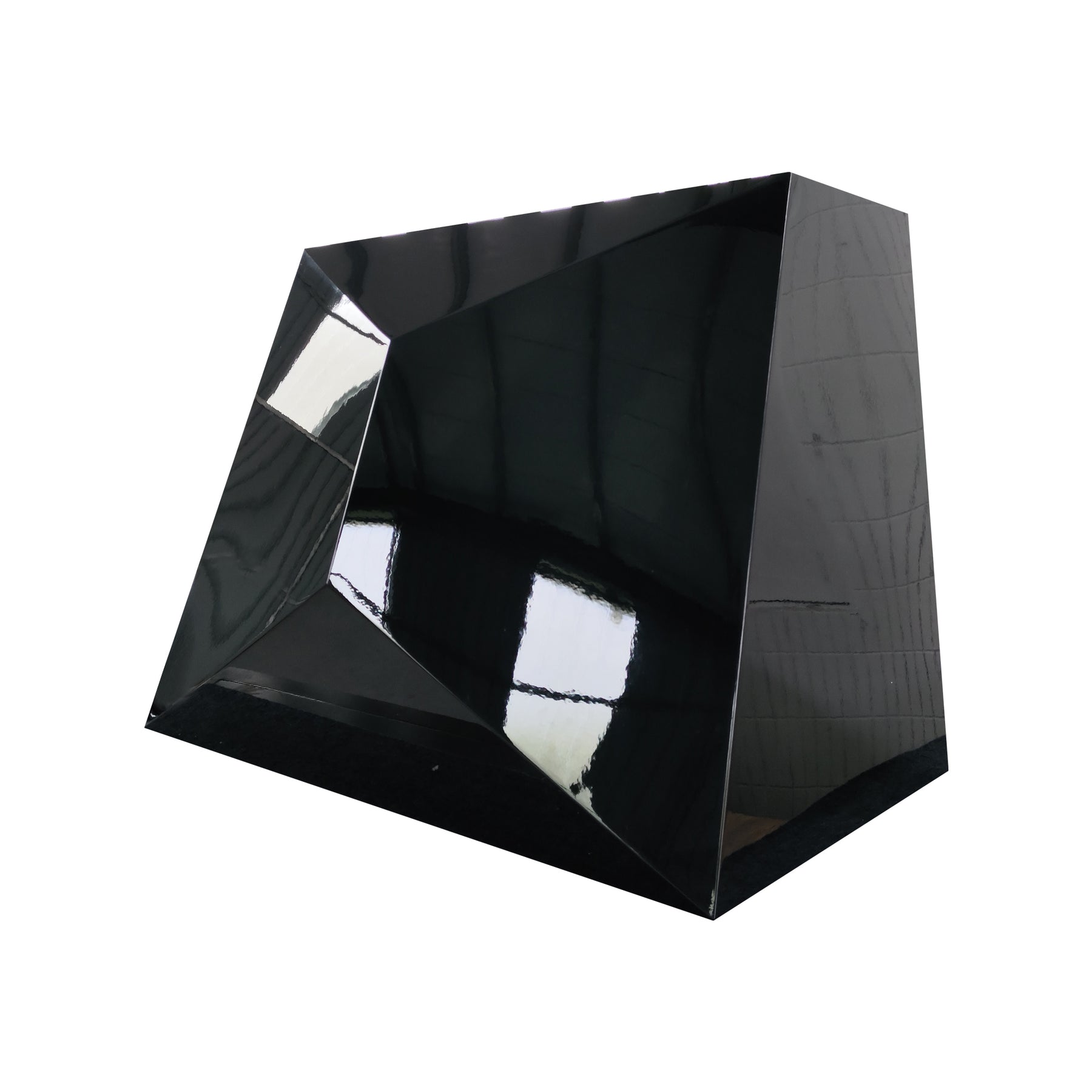 Fobest Custom Geometric Range Hood in Glossy Black FSS-664