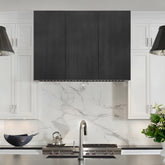 Fobest Custom Grey Box Stainless Steel Range Hood with Modern Accent FSS-567