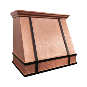 Fobest Custom Hammered Copper Kitchen Range Hood FCP-343