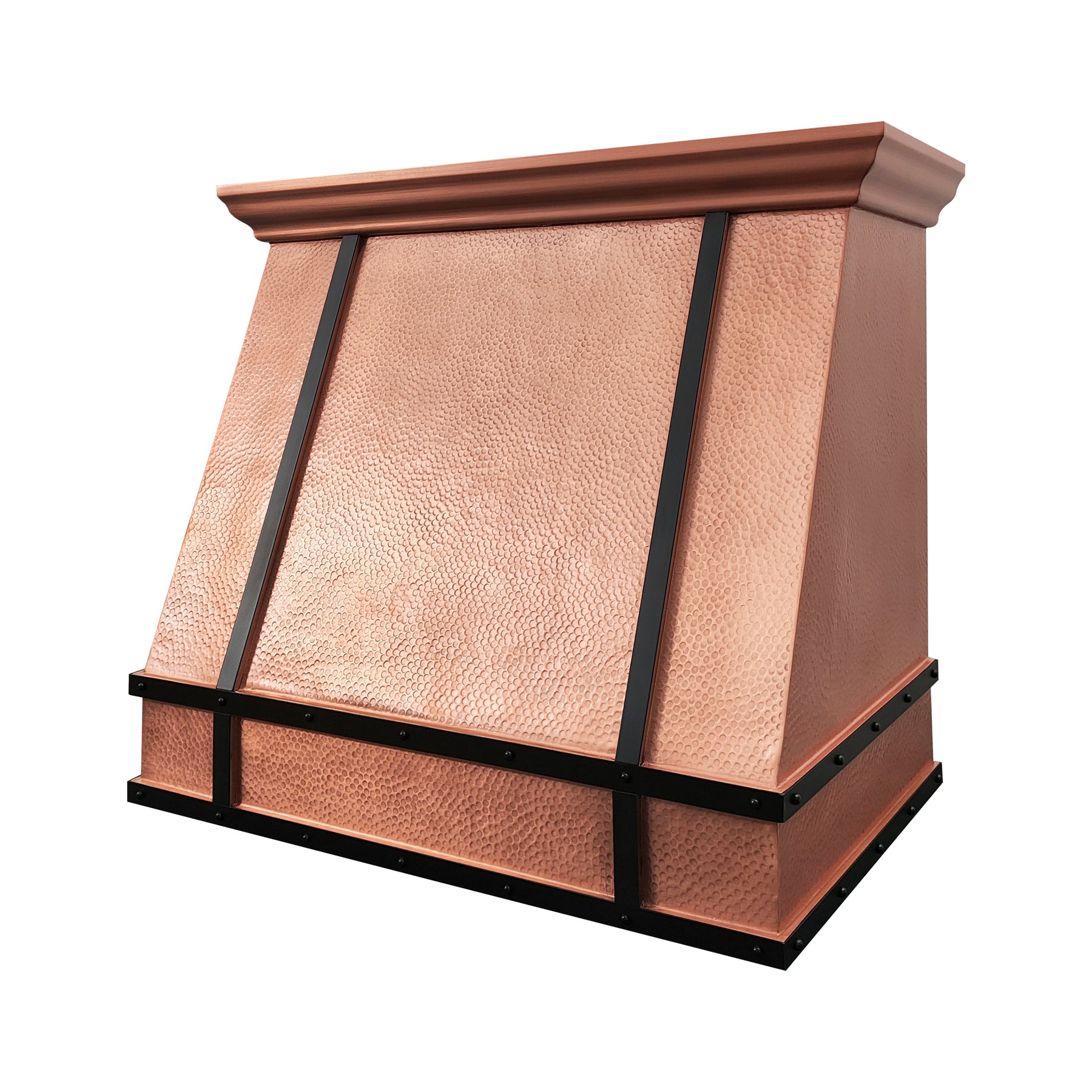 Fobest Custom Hammered Copper Kitchen Range Hood FCP-343