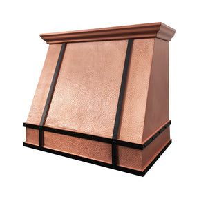 Fobest Custom Hammered Copper Kitchen Range Hood FCP-343
