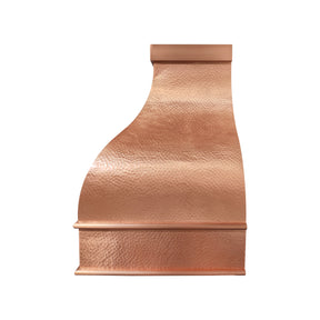 Fobest Custom Hammered Copper Range Hood in Bell Shape FCP-383