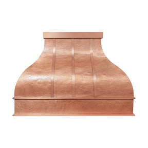Fobest Custom Hammered Copper Range Hood in Bell Shape FCP-383