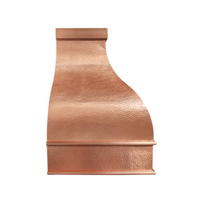 Fobest Custom Hammered Copper Range Hood in Bell Shape FCP-383