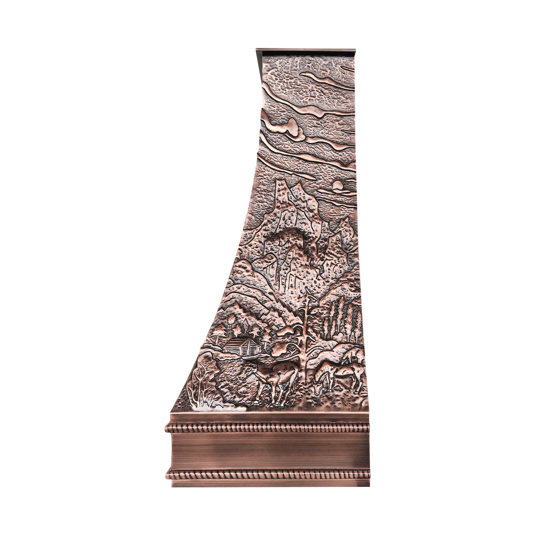 Fobest Custom Handcrafted Landscape Copper Range Hood FCP-376
