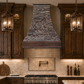 Fobest Custom Handcrafted Landscape Copper Range Hood FCP-376