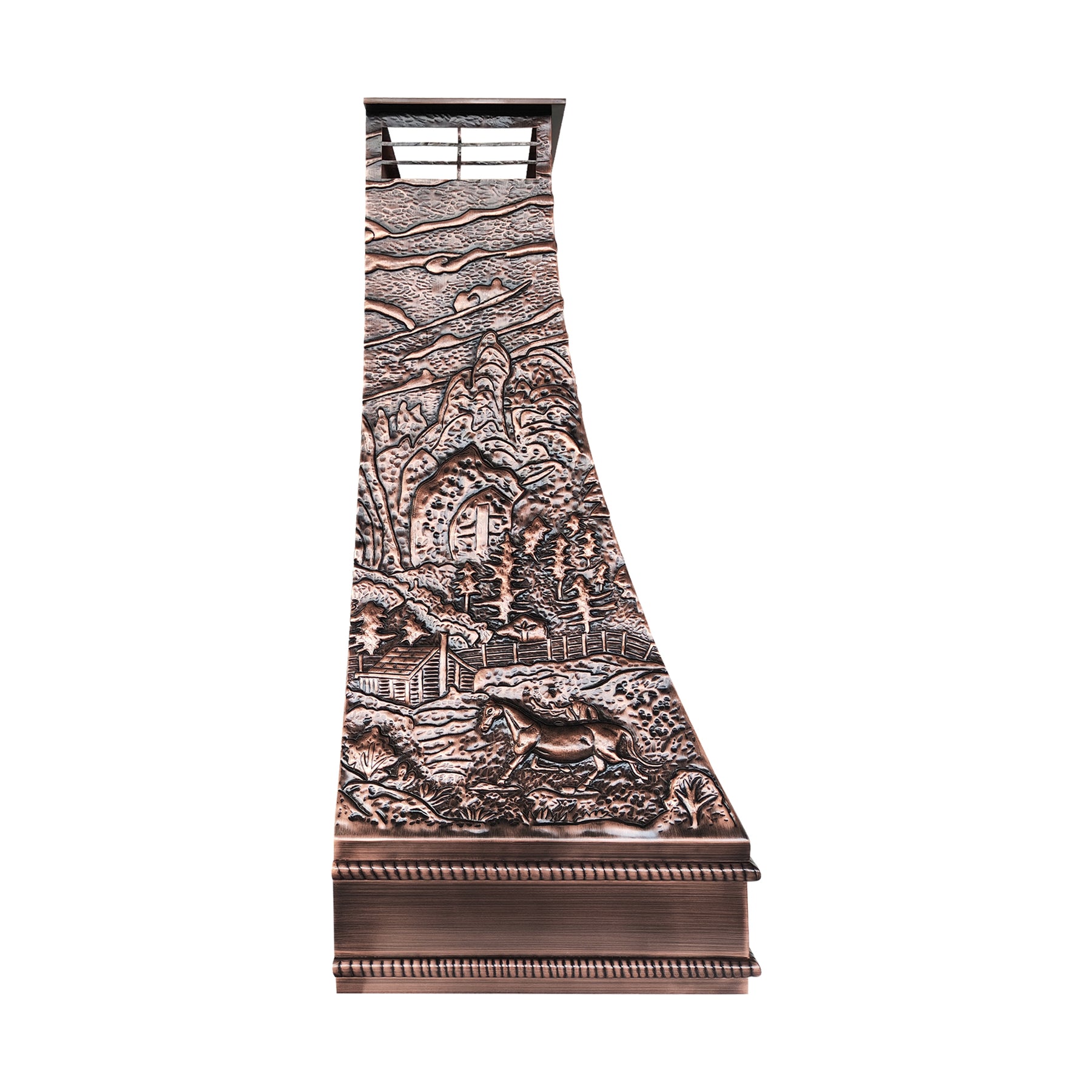 Fobest Custom Handcrafted Landscape Copper Range Hood FCP-376