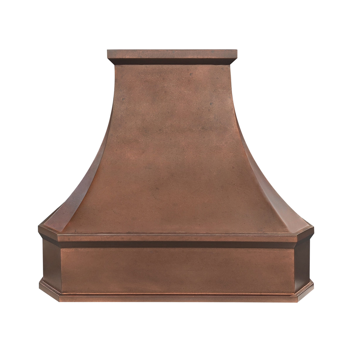 Fobest Custom Handcrafted Vintage Copper Metal Range Hood with Smooth Texture FCP-380