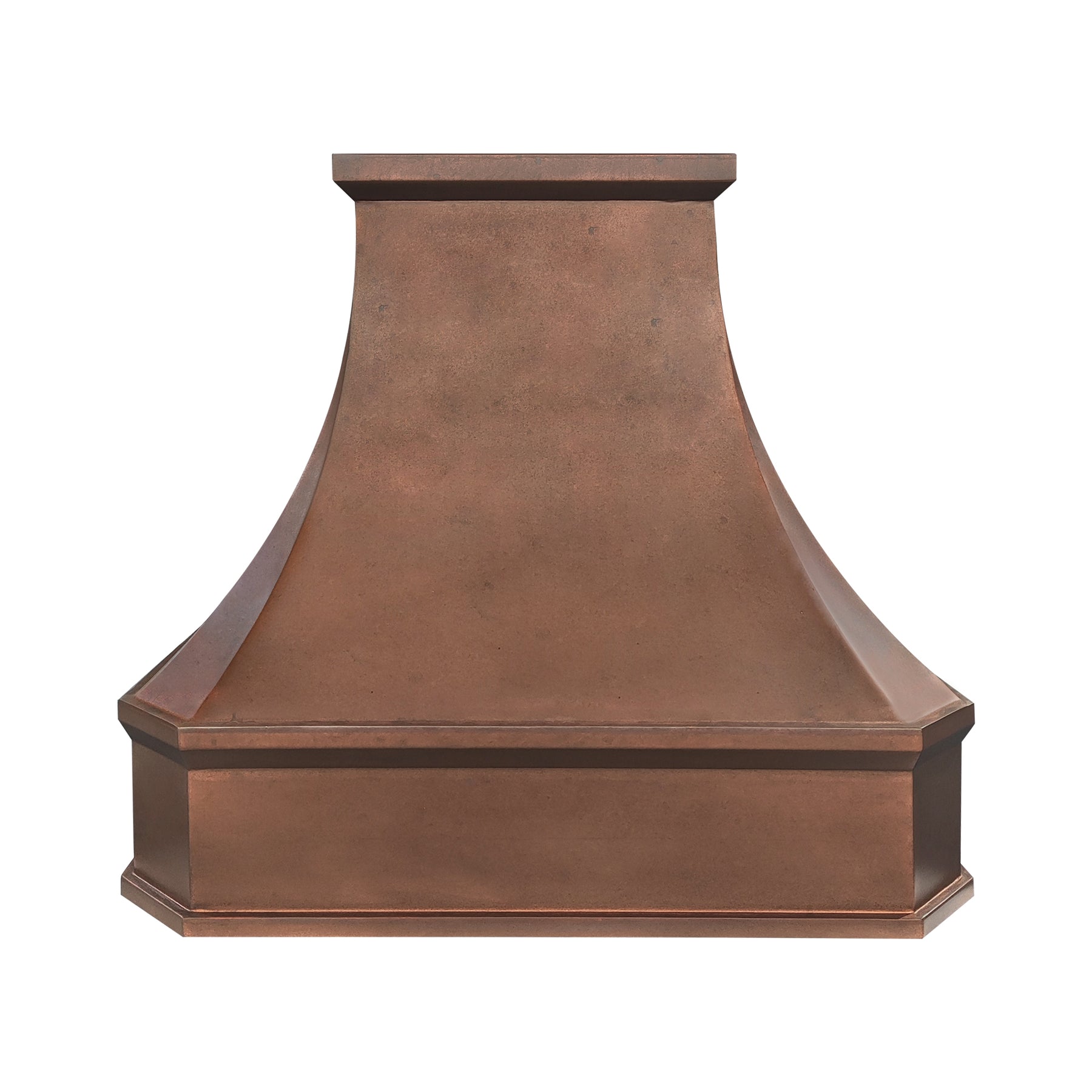 Fobest Custom Handcrafted Vintage Copper Metal Range Hood with Smooth Texture FCP-380