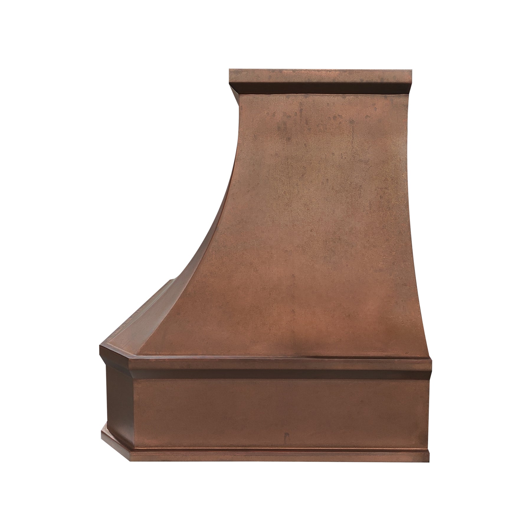 Fobest Custom Handcrafted Vintage Copper Metal Range Hood with Smooth Texture FCP-380