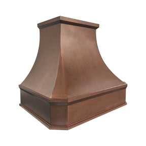 Fobest Custom Handcrafted Vintage Copper Metal Range Hood with Smooth Texture FCP-380