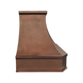 Fobest Custom Handcrafted Vintage Copper Metal Range Hood with Smooth Texture FCP-380