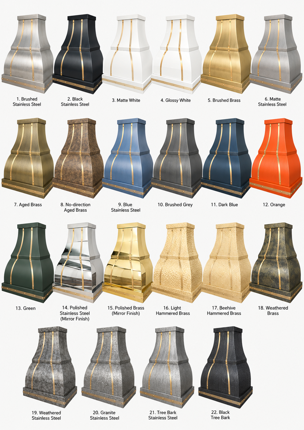 Fobest Custom Kitchen Hood Stainless Steel Finish with Bell Shape FSS-3