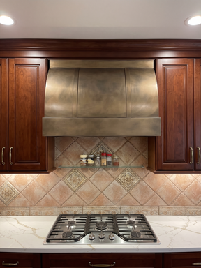 Fobest Custom Kitchen Range Hood Brass Finish FSS-374