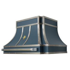 Fobest Custom Luxury Blue Stainless Steel Range Hood with Parallel Design  FSS-677