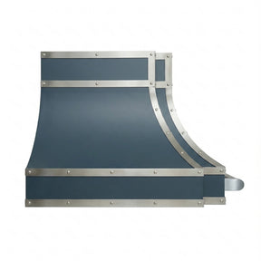 Fobest Custom Luxury Blue Stainless Steel Range Hood with Parallel Design  FSS-677