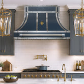Fobest Custom Luxury Blue Stainless Steel Range Hood with Parallel Design  FSS-677