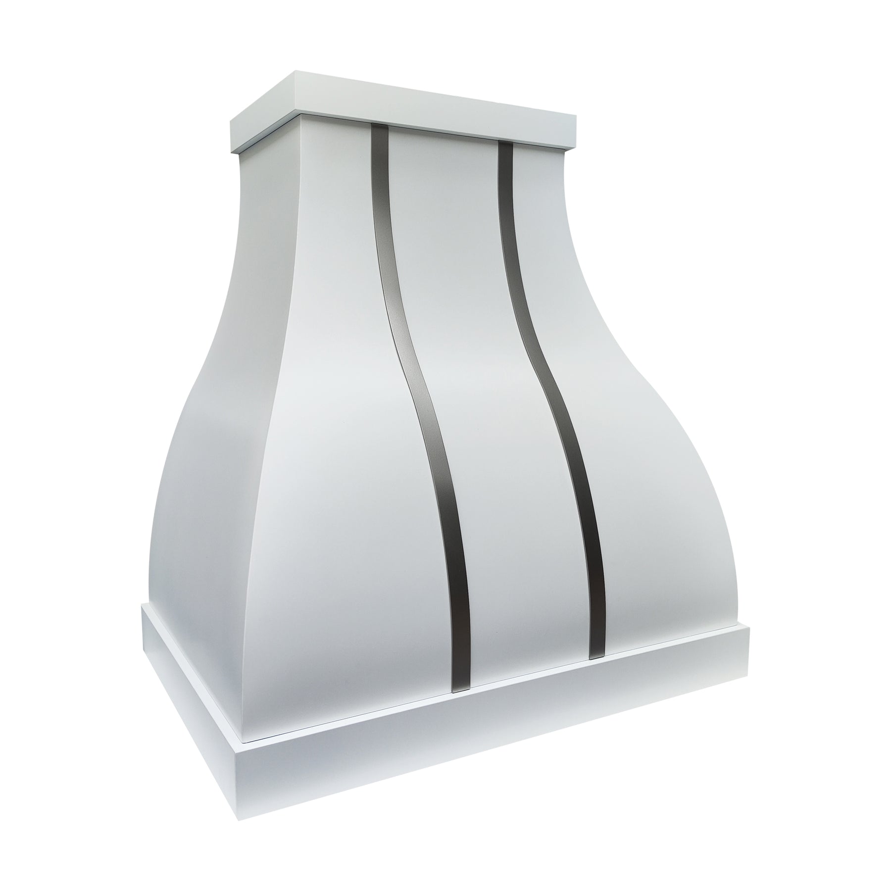 Fobest Custom Matte White Bell-Shaped Range Hood FSS-582