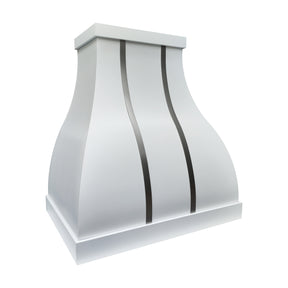 Fobest Custom Matte White Bell-Shaped Range Hood FSS-582