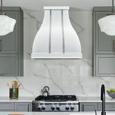 Fobest Custom Matte White Bell-Shaped Range Hood FSS-582