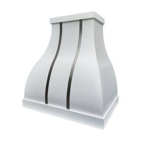 Fobest Custom Matte White Bell-Shaped Range Hood FSS-582