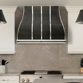 Fobest Custom Metal Range Hood in Black Stainless Steel FSS-651
