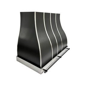 Fobest Custom Metal Range Hood in Black Stainless Steel FSS-651